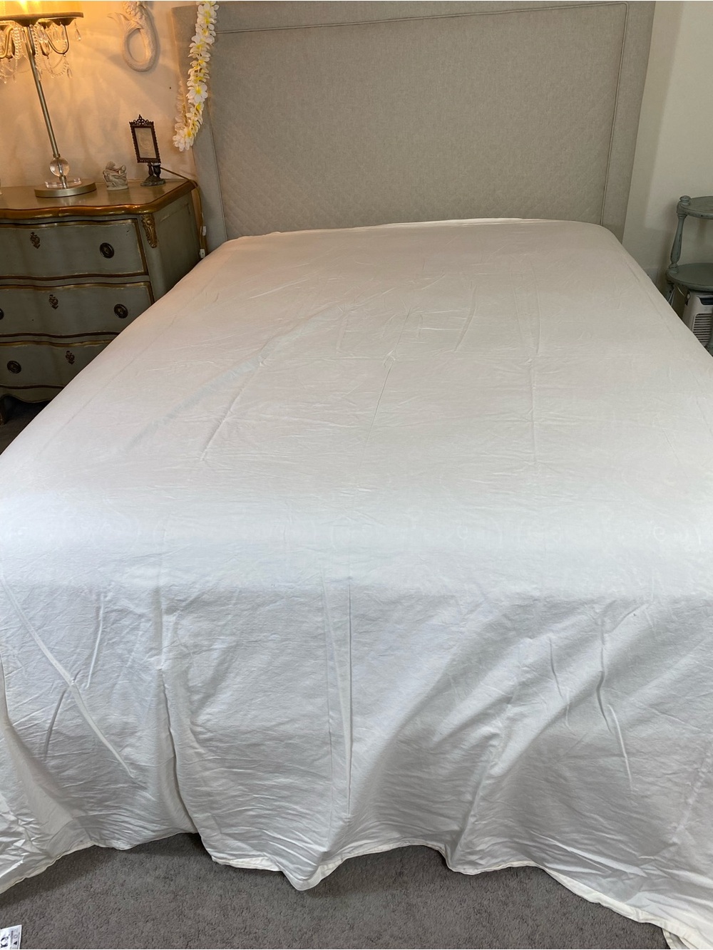 Turkish Cotton Sheets White Cotton CA King Luxurious 1 flat and 1 fitted sheet